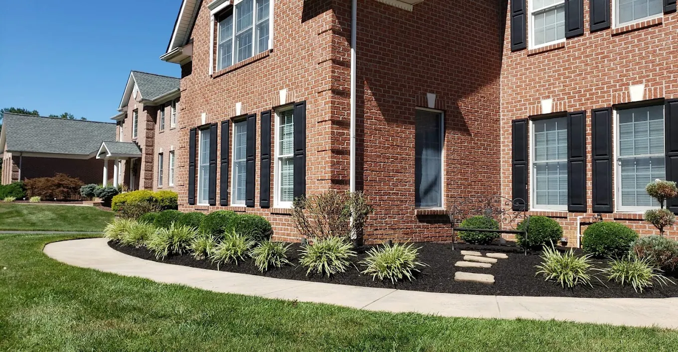 Planting lawns, creating gardens and hardscaping.